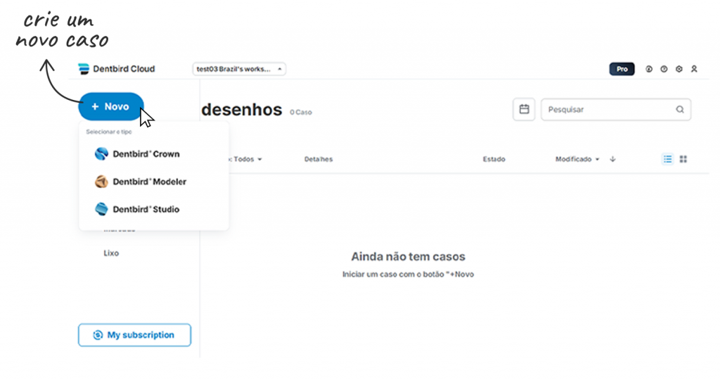 Crie um arquivo para um novo caso em sua biblioteca usando inteligencia artificial